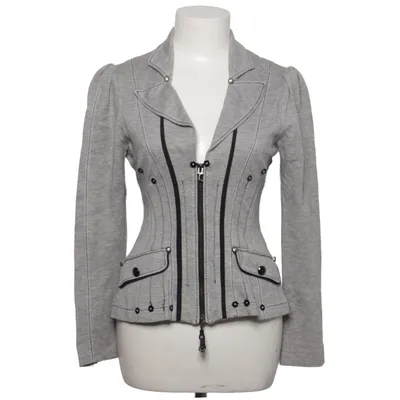 Blazer (Gris) de Tricot Chic Élasthane, Polyamide, Viscose