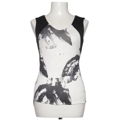 Top (Black, White) from Karen Millen Elastane, Polyester, Viscose