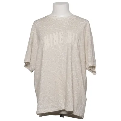 T-shirt (Beige, Wit) van Anine Bing Katoen