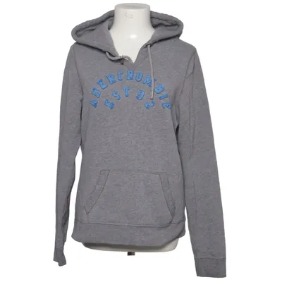 Hættetrøje (Grå, Blå) fra Abercrombie & Fitch Bomuld, Polyester