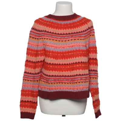 Sweater (Red, Multicolored) from American Eagle Acrylic, Cotton, Polyamide, Recycled polyester