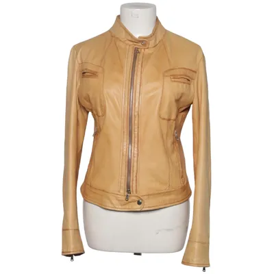 Lederjacke (Beige) von Cuoieria Fiorentina Leder, Polyester