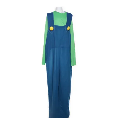 Maskeradkläder (Blå, Grön, Vit) från Super Mario Elastan, Pälsimitation, Polyester, Polyuretan