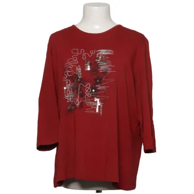 T-shirt à manches longues (Rouge) de Frank Walder Coton, Élasthane