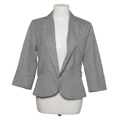 Blazer (Gray, White) from Oodji Elastane, Polyester, Viscose