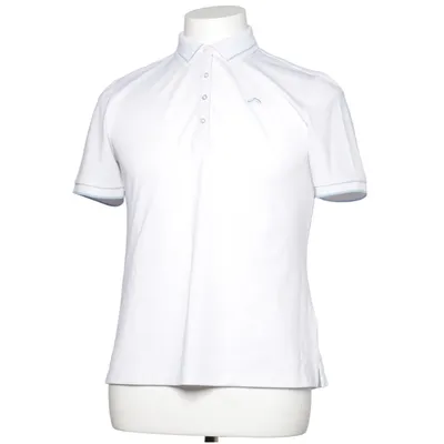 Polo shirt (White, Blue) from Crivit Elastane, Polyester