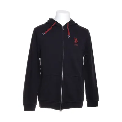 Capuchon sweater (Zwart) van U.S. Polo Assn. Katoen, Elastaan, Polyester