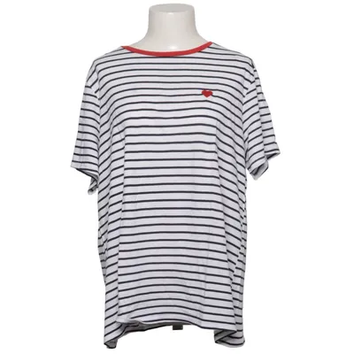 T-shirt (Vit, Blå, Röd) från New Look Curves Bomull, Modal, Polyester
