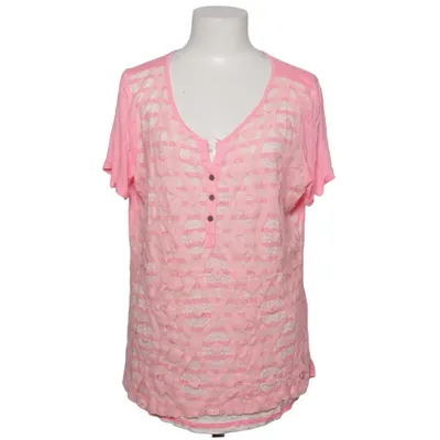 Henley shirt (Pink) from DDP Polyamide, Viscose