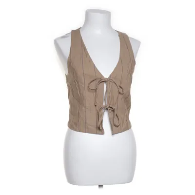 Gilet (Marron) de Pull & Bear Coton, Lin, Viscose