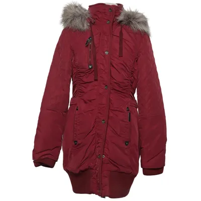 Vinterfrakke (Rød) fra Dreimaster Akryl, Bomuld, Nylon, Polyester