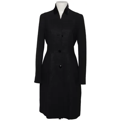 Manteau (Noir) de Etro Élasthane, Polyamide, Polyester, Soie, Laine