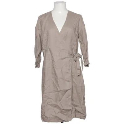 Slå-om-kjole (Beige) Linned