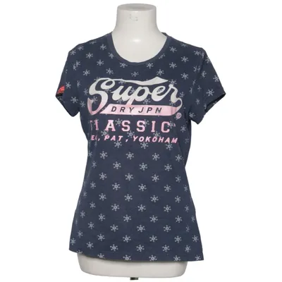 T-shirt (Blue, White) from Superdry Vintage Cotton, Polyester