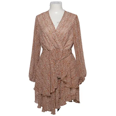 Robe portefeuille (Marron, Blanc) de Ajpguot Polyester