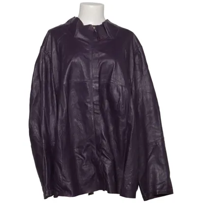 Leather jacket (Purple) from Samoon Cotton, Leather