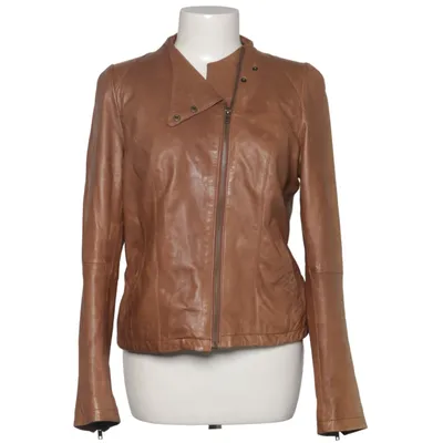Biker jacket (Brown) from Topmodel Leather, Polyester