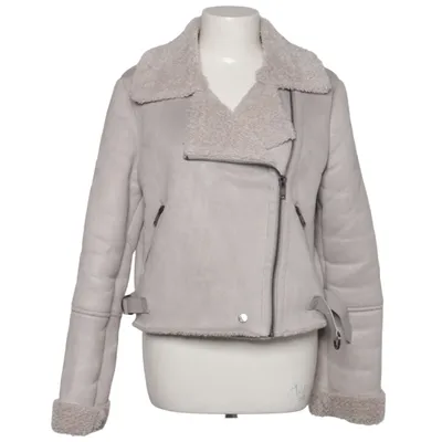 Shearling Jacke (Grau) von Bershka