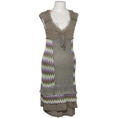 Dress (Gray, Multicolored) from Evalinka Acetate, Cotton, Silk, Viscose