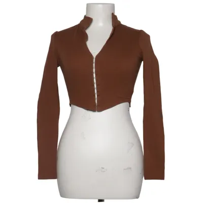 Crop top (Brown) from Simmi Cotton, Elastane, Polyester