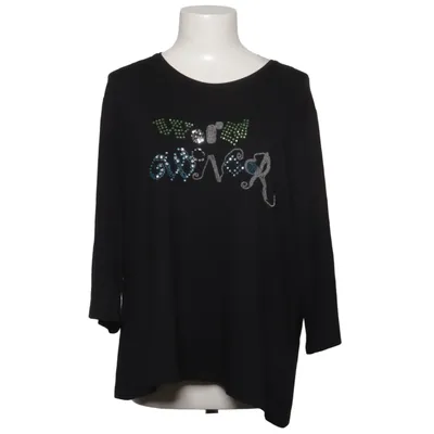 T-shirt à manches longues (Noir) de Frank Walder Élasthane, Viscose
