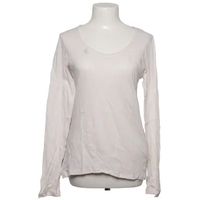 Langærmet t-shirt (Beige) fra Majestic Filatures Kashmir, Bomuld