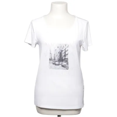 T-shirt (Vit) från Flame Elastan, Polyester, Viskos