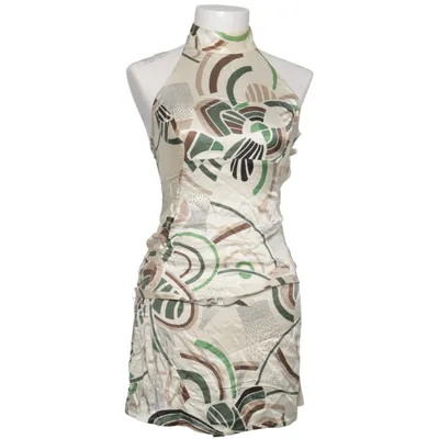 Halternek jurk (Beige, Groen, Bruin) van Zara Viscose