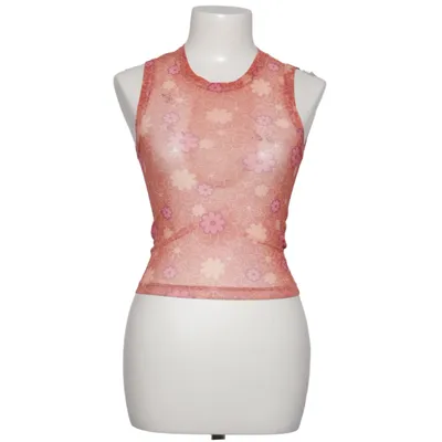 Tank Top (Pink, Multicolored) from Urban Outfitters Elastane, Polyester