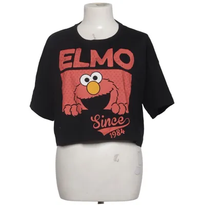 T-shirt (Sort, Rød) fra Sesame Street Bomuld