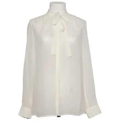 Strikblouse (Beige) van Stefanel Zijde