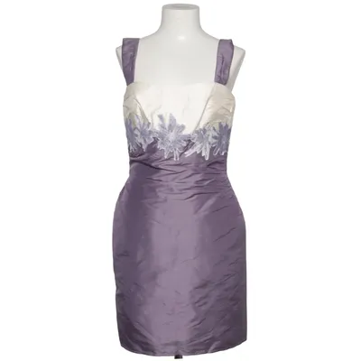 Dress (Purple, White) from Linea Raffaelli Acetate, Silk