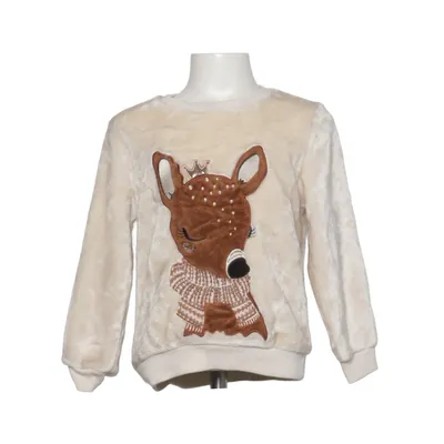 Sweatshirt (Hvid, Brun) fra Happy Girls Club Polyester