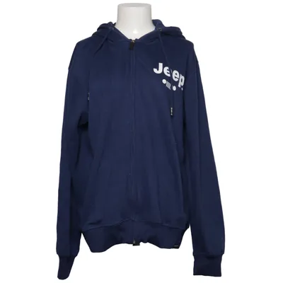 Sweat à capuche (Bleu) de Jeep Coton, Polyester