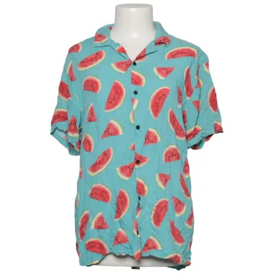 Short sleeve shirt (Blue, Red, Green) from Bershka Viscose