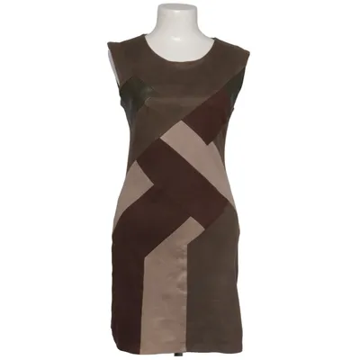 Dress (Green, Brown, Beige) from Izabel London Elastane, Polyester