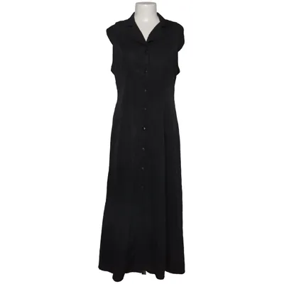 Skjortekjole (Sort) Polyester, Viscose