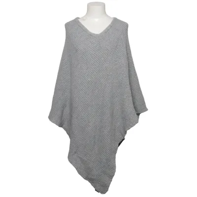 Poncho (Grå) från Cocogio Akryl, Viskos, Ull