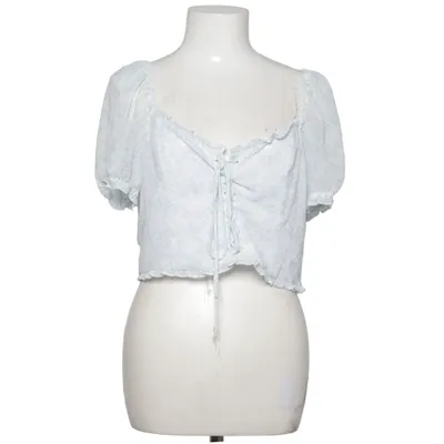 Crop top (Blue, White) from Pamela x NA-KD Polyester