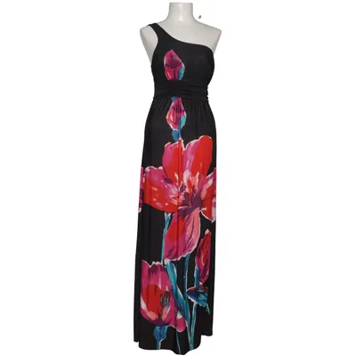 Maxi dress (Black, Multicolored) from F&Girl Elastane, Polyester