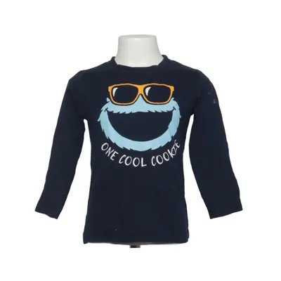 Langærmet t-shirt (Blå) fra Sesame Street Bomuld