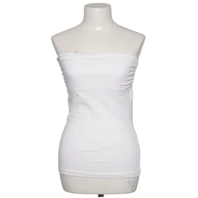Tube top (White) from H&M Basic Cotton, Elastane
