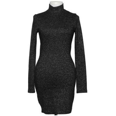 Jurk met col (Zwart, Zilver) van Trafaluc Elastaan, Polyamide, Polyester
