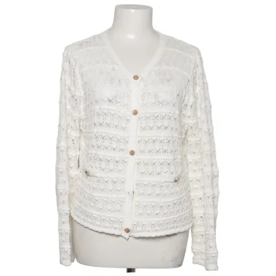 Cardigan (White) from Atelier Evène Polyester, Wool