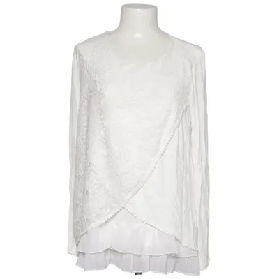 Blouse (White) from Aniston Elastane, Polyamide, Viscose