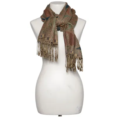 Sjaal (Bruin, Groen, Blauw) van Pashmina Zijde