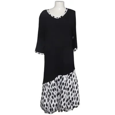 Robe (Noir, Blanc) de AKH Fashion Élasthane, Viscose