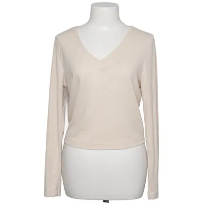 Långärmad t-shirt (Beige) från LSCN by Lascana Elastan, Polyester, Viskos