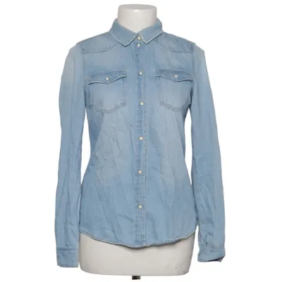 Denim blouse (Blauw) van Vero Moda Denim Organisch katoen