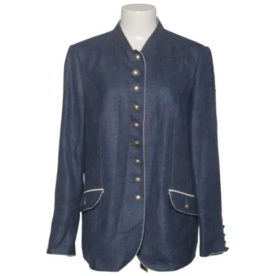 Blazer (Bleu) de Steinbock Acétate, Lin